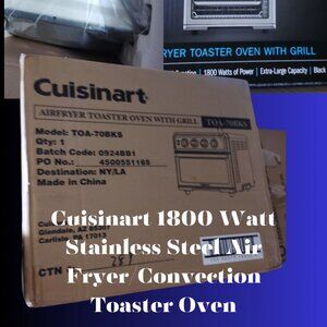 Cuisinart 1800 Watt Stainless Steel Air Fryer/Convection Toaster Oven